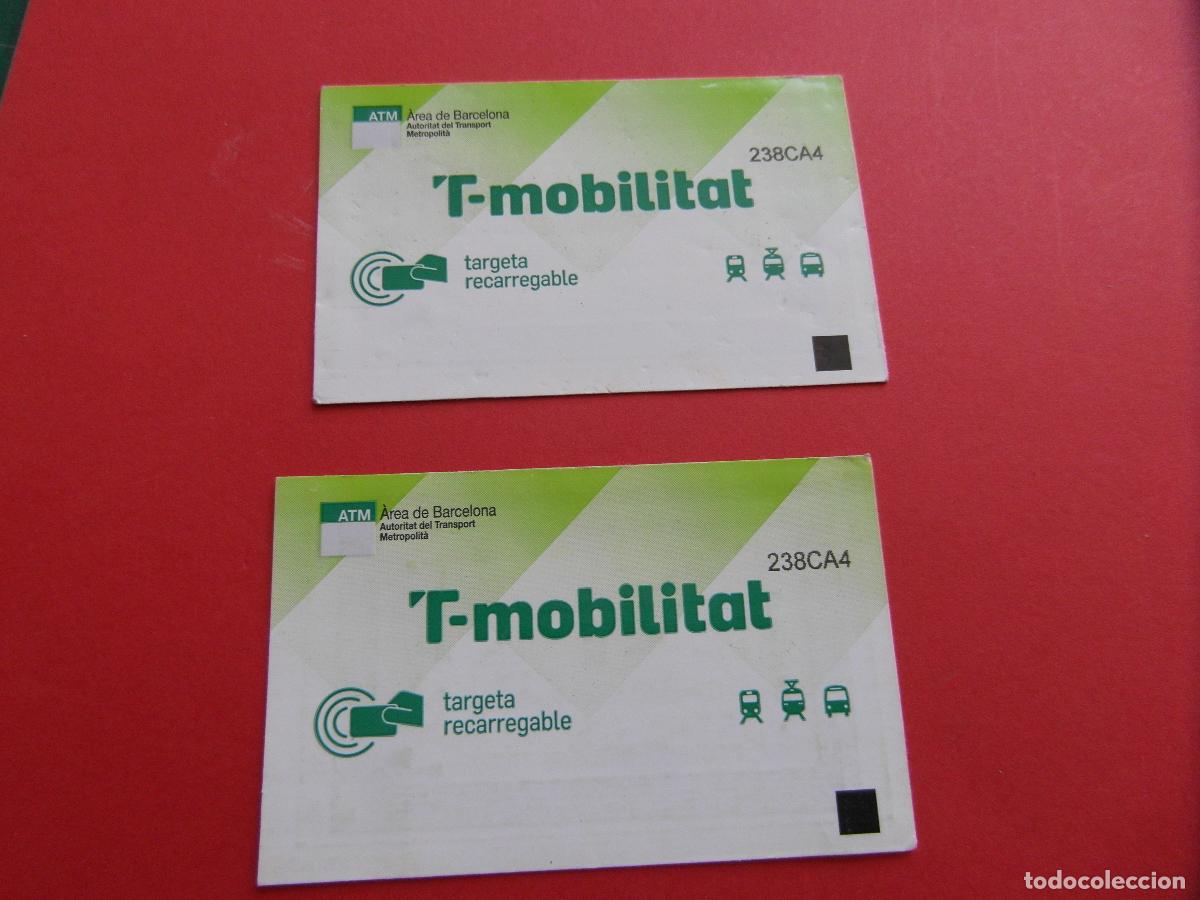 Coleccionismo Billetes de transporte: REF: COL_LBE01 - TARJETA T-MOBILITAT - 2 UNIDADES - ANONIMA Y USUAL 2024 - 238CA4