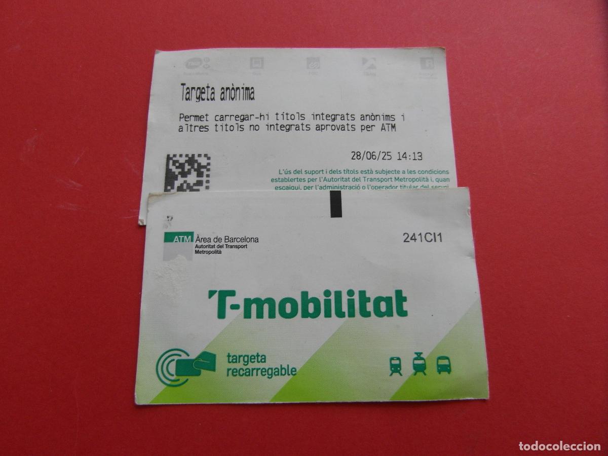 Coleccionismo Billetes de transporte: REF: COL_LBE01 - TARJETA T-MOBILITAT - 1 UNIDADES - ANONIMA 2025 - 241CI1