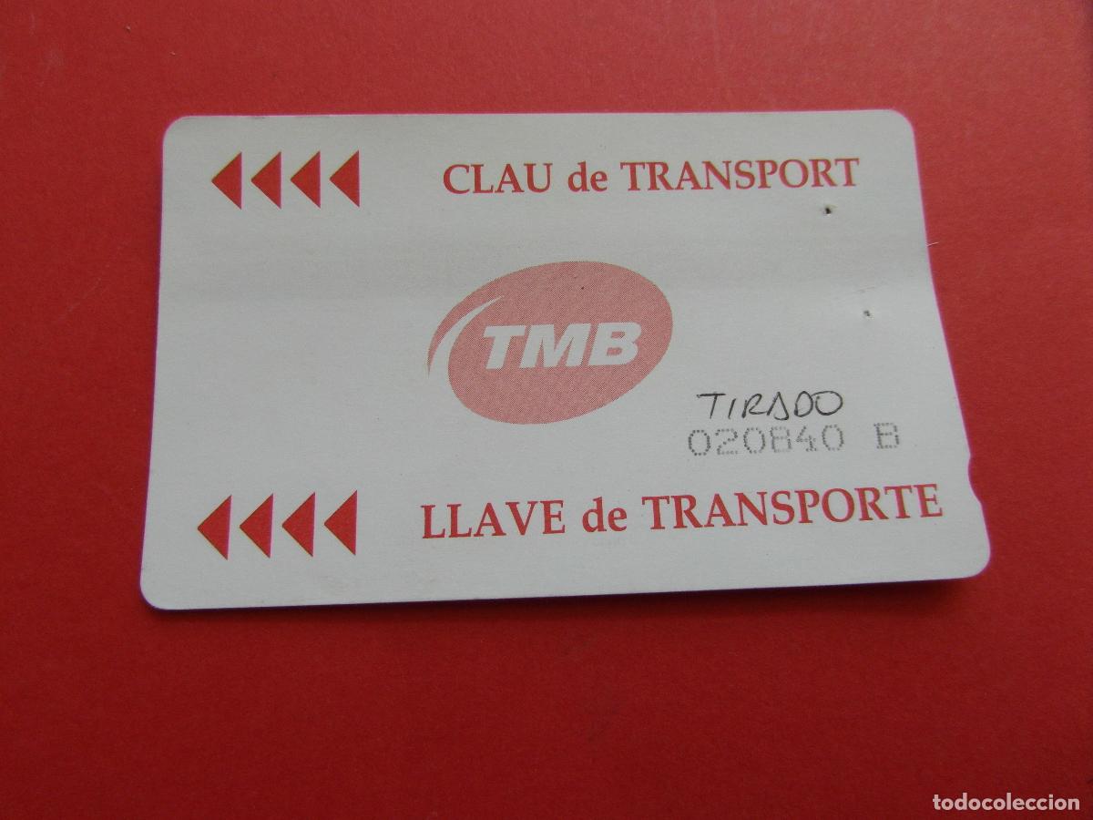 Coleccionismo Billetes de transporte: REF: COL_LBE01 - TARJETACLAU LLAVE DE TRANSPORTE - MODELO 1 SERIE