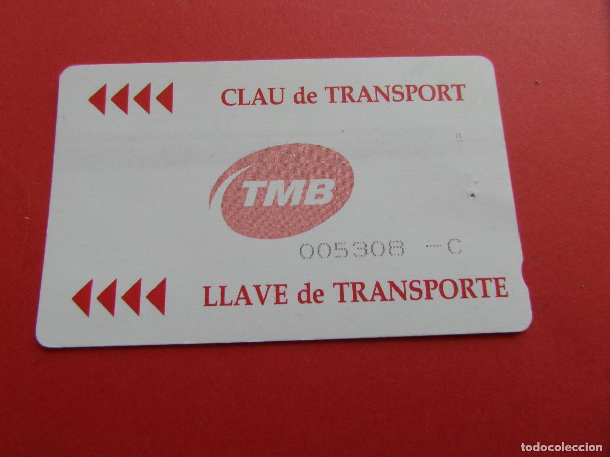 Coleccionismo Billetes de transporte: REF: COL_LBE01 - TARJETACLAU LLAVE DE TRANSPORTE - MODELO 3 SERIE
