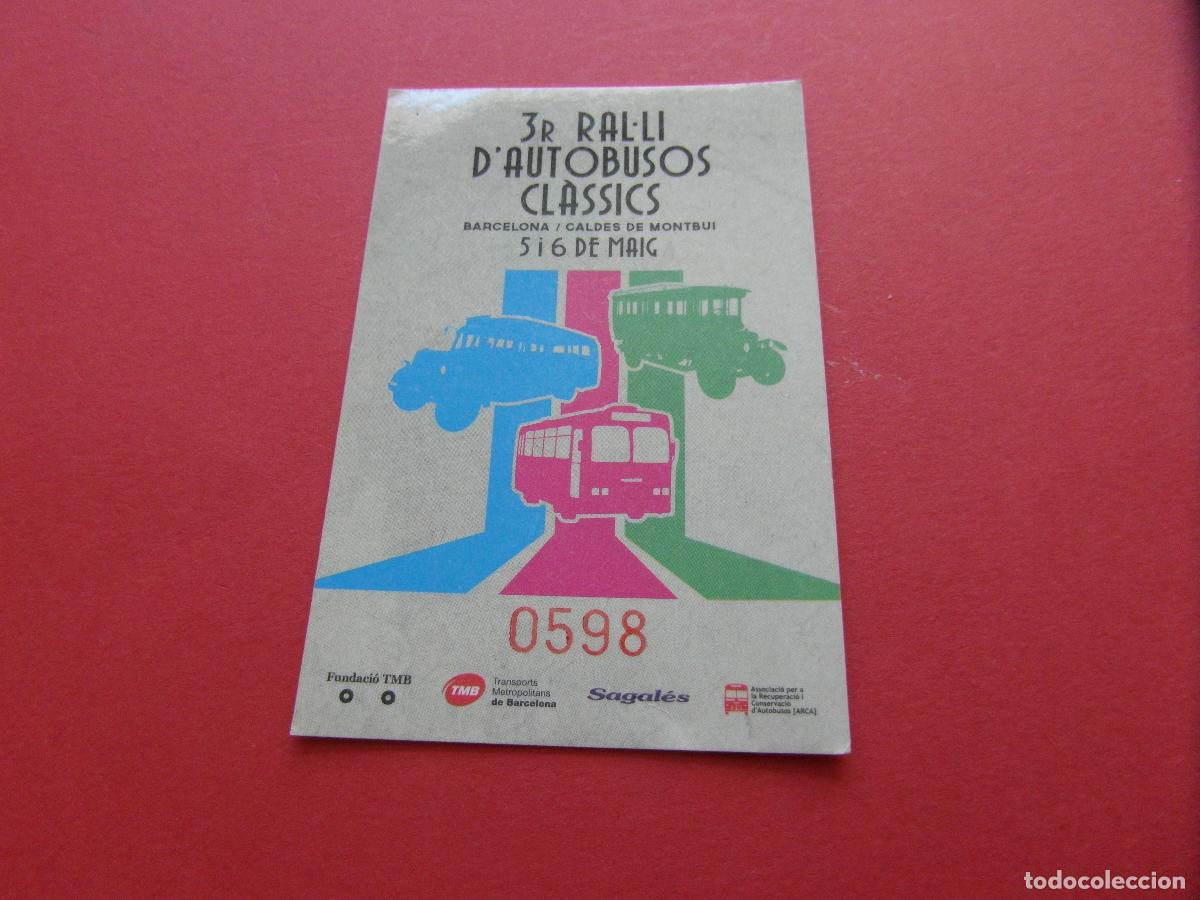 Coleccionismo Billetes de transporte: REF: COL_LBE01 - TARJETA CONMEMORATIVA 3ER RALLY AUTOBUSES CLASICOS 15-6/05/2012