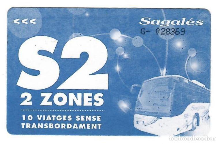 Coleccionismo billetes de transporte: SEGAL&Eacute;S (Catalunya), Tarjeta de 10 viajes en autob&uacute;s sin transbordo, 2 zonas (usada).