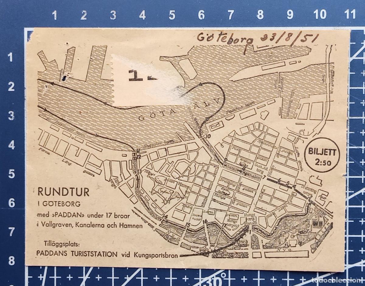 Coleccionismo billetes de transporte: BILLETE/TIQUET - RUNDTUR - G&Ouml;TEBORG - 1951