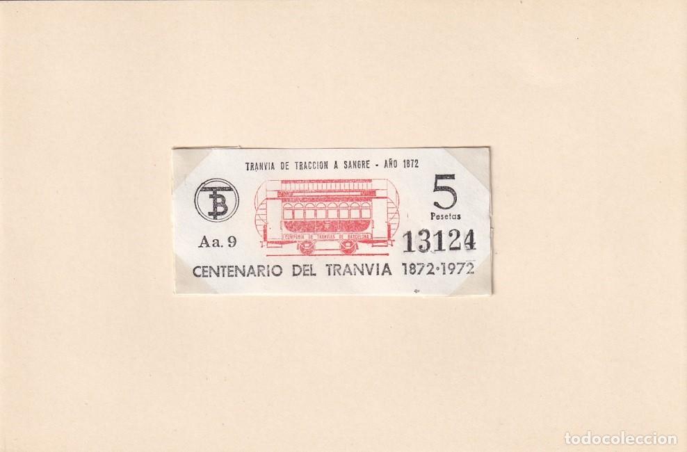 Colecionismos Bilhetes de Transporte: Centenario del tranv&iacute;a 1872/1972 - Tranv&iacute;a de tracci&oacute;n a sangre &middot; A&ntilde;o 1872