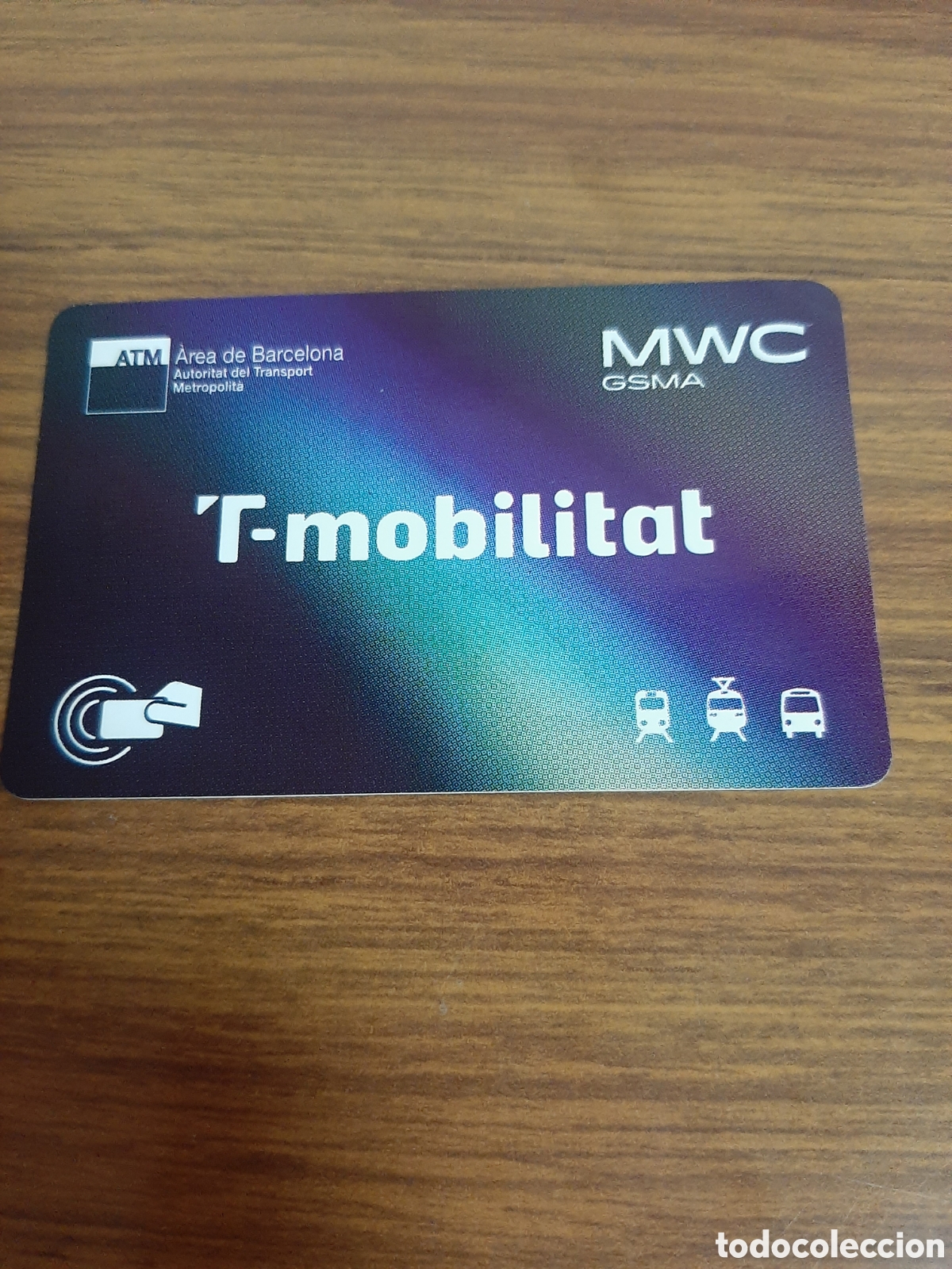 Coleccionismo billetes de transporte: Tarjeta transporte T-MOBILITAT MWC Congreso M&oacute;viles 2025