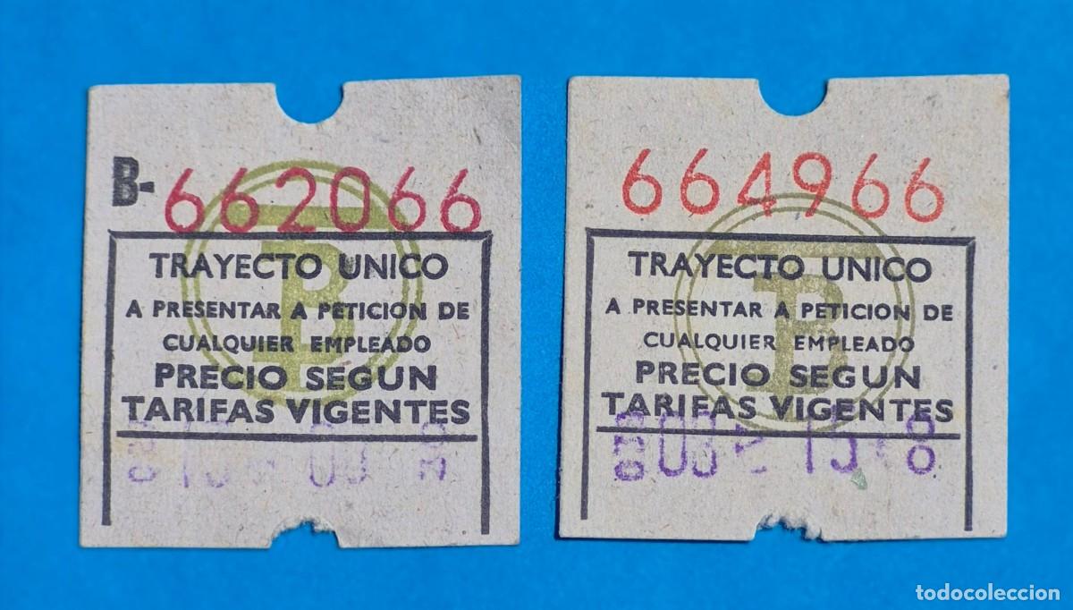 Coleccionismo billetes de transporte: 2 Billetes Capic&uacute;a Transportes Barcelona &ndash; Trayecto &Uacute;nico &ndash; 662066 - 664966