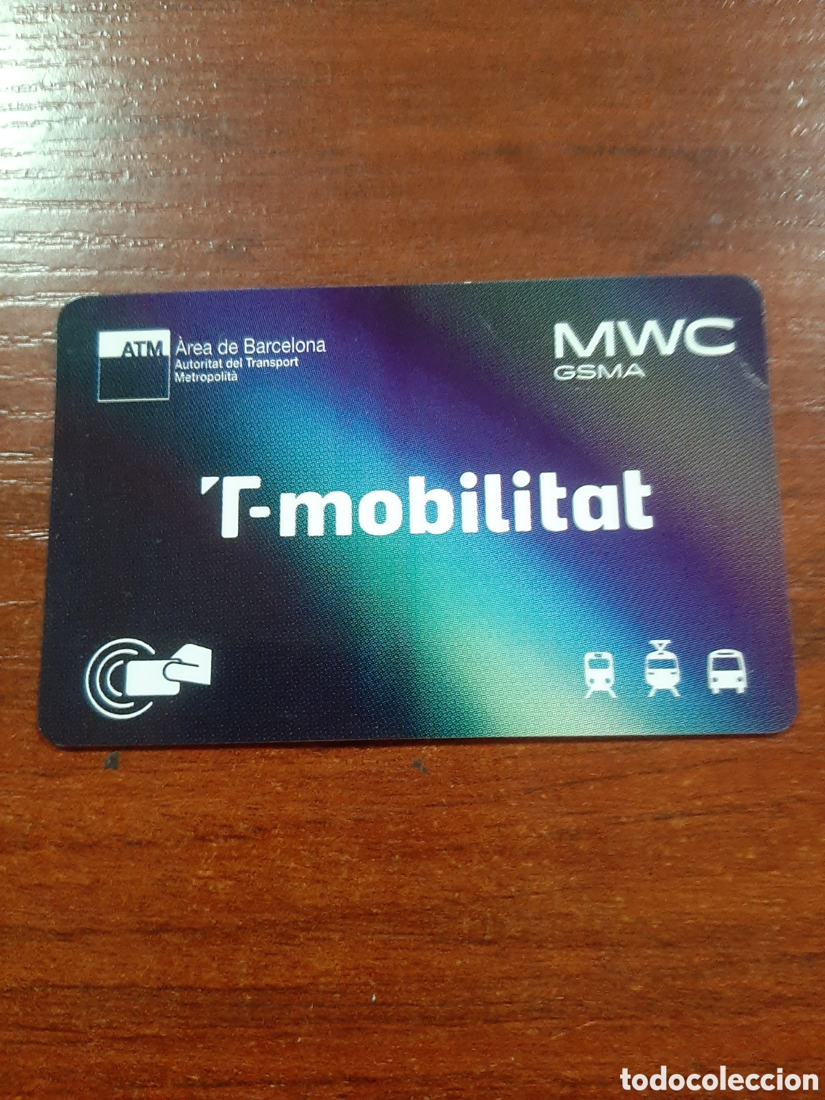 Coleccionismo billetes de transporte: Tarjeta transporte T-MOBILITAT MWC Congreso M&oacute;viles 2025