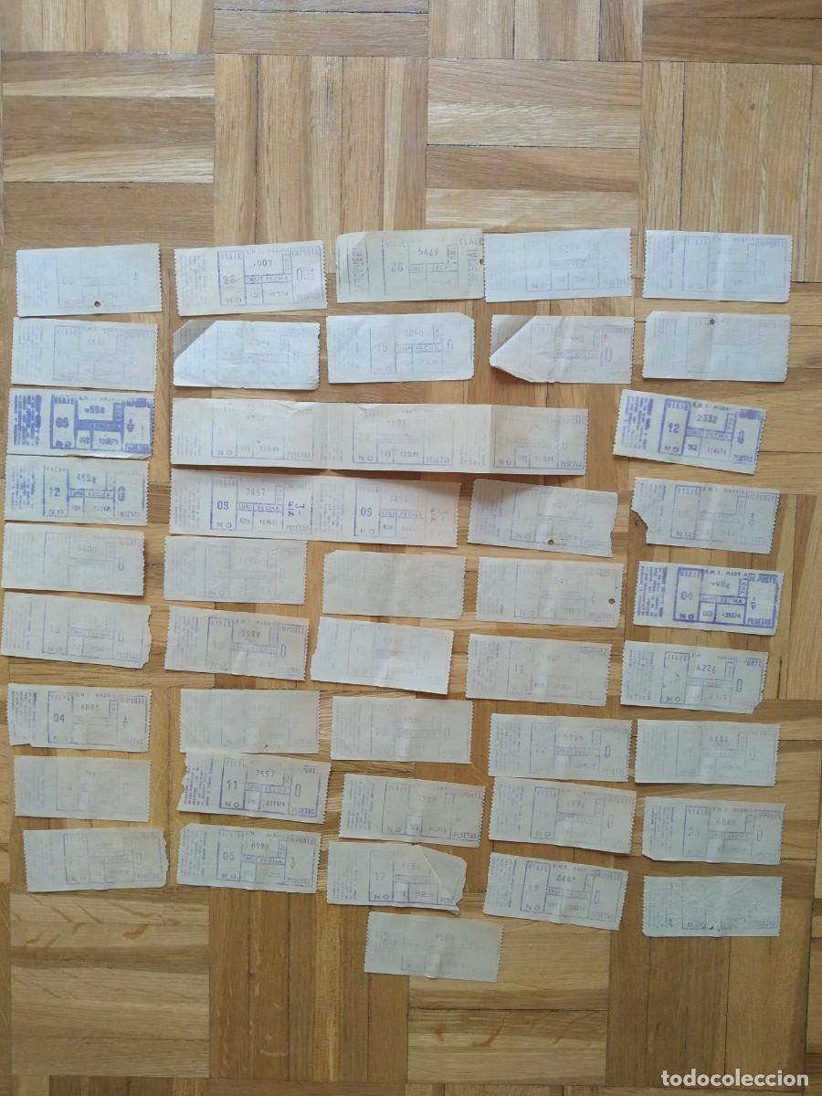 Coleccionismo billetes de transporte: LOTE DE 46 BILLETES AUTOBUS BUS TRANSPORTE VER FOTOS A&Ntilde;OS 70S