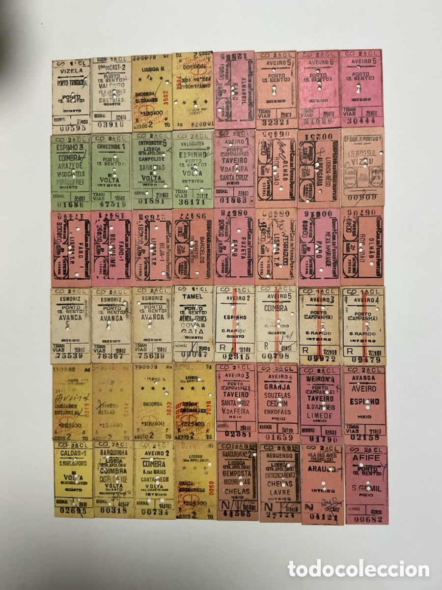 Coleccionismo billetes de transporte: Billetes - tickets Ferrocarril Portugal Edmonson - Lote 14