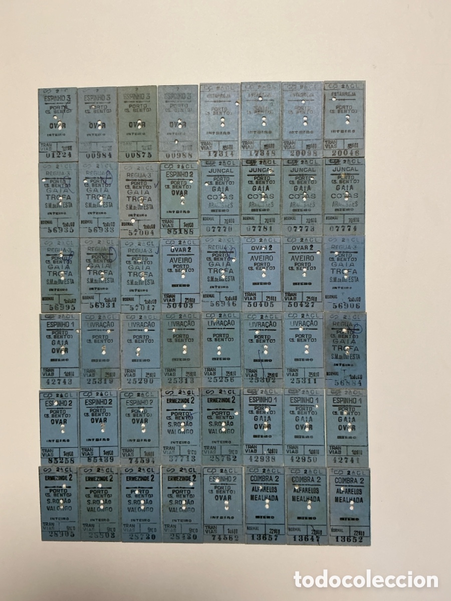 Coleccionismo billetes de transporte: Billetes - tickets Ferrocarril Portugal Edmonson - Lote 16