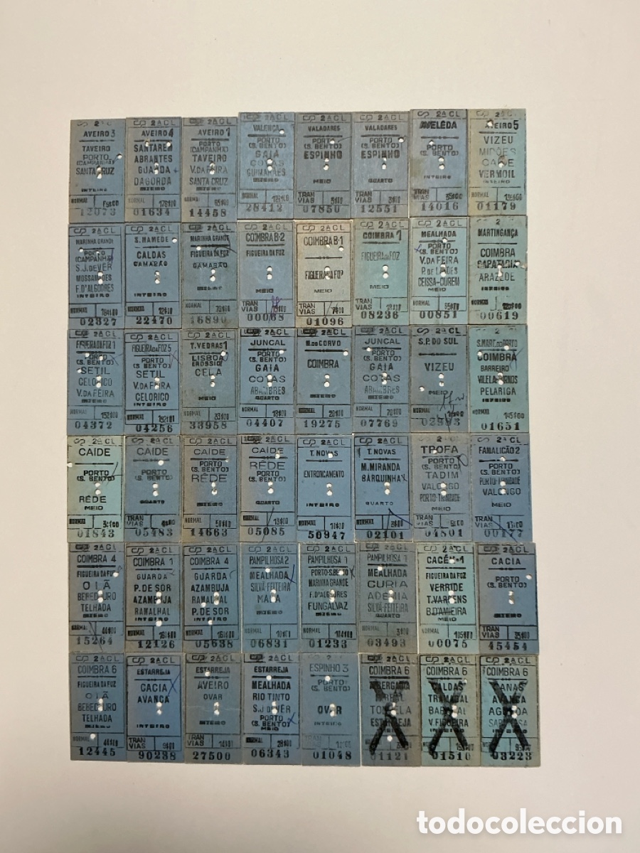 Coleccionismo billetes de transporte: Billetes - tickets Ferrocarril Portugal Edmonson - Lote 18