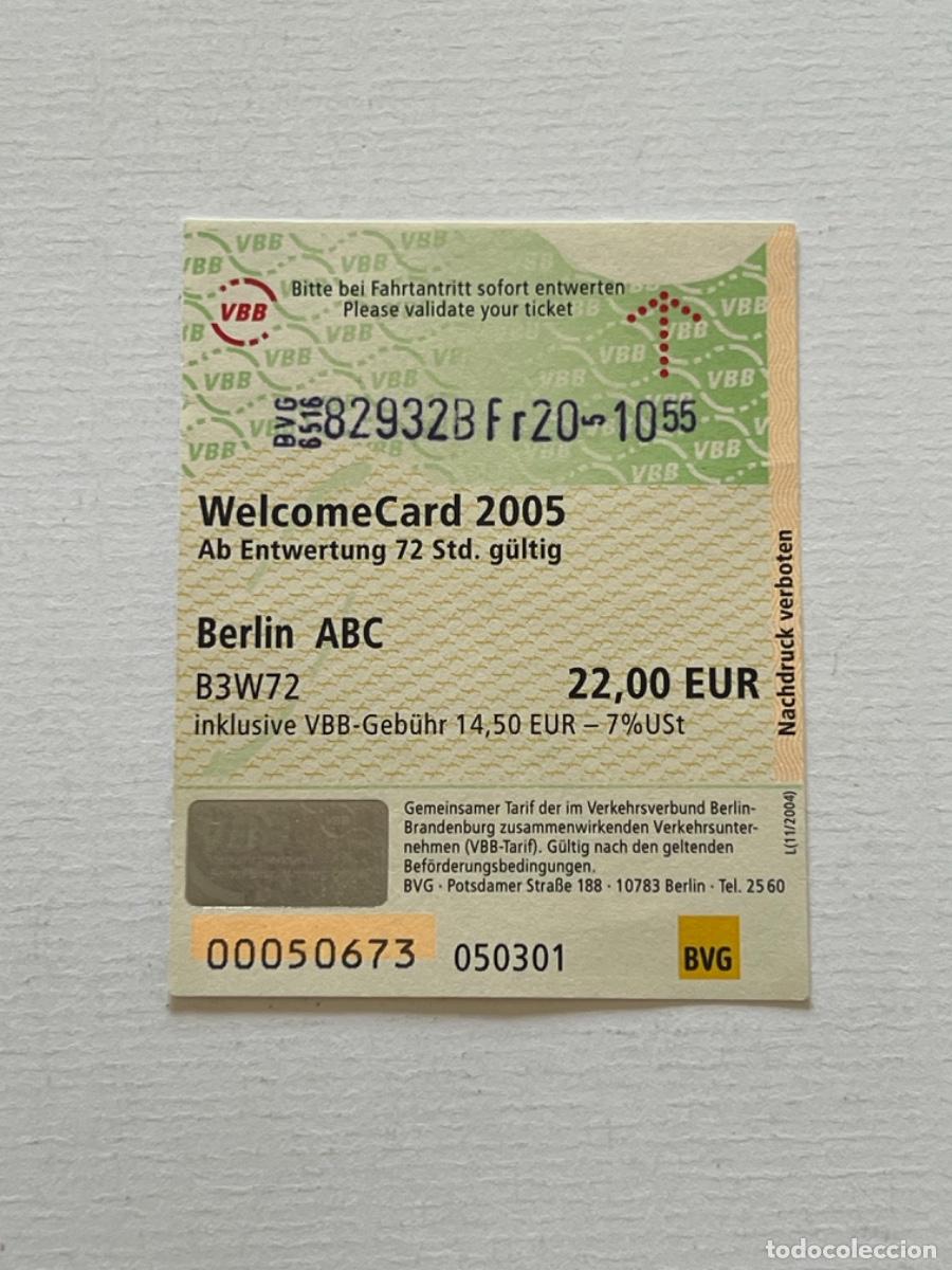 Coleccionismo billetes de transporte: Ticket transporte a&eacute;reo embarque BERL&Iacute;N