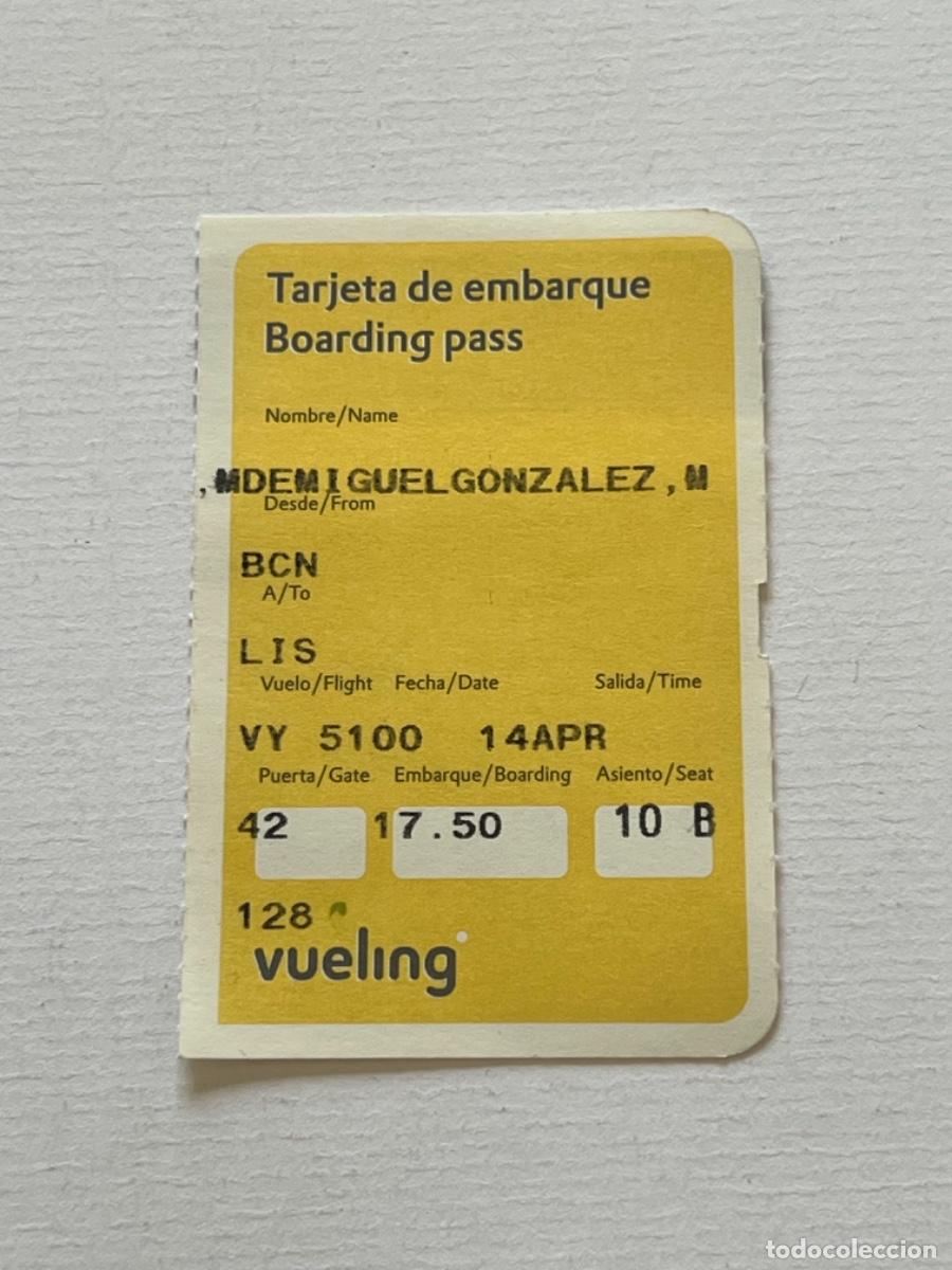 Coleccionismo billetes de transporte: Ticket transporte a&eacute;reo embarque BARCELONA LISBOA