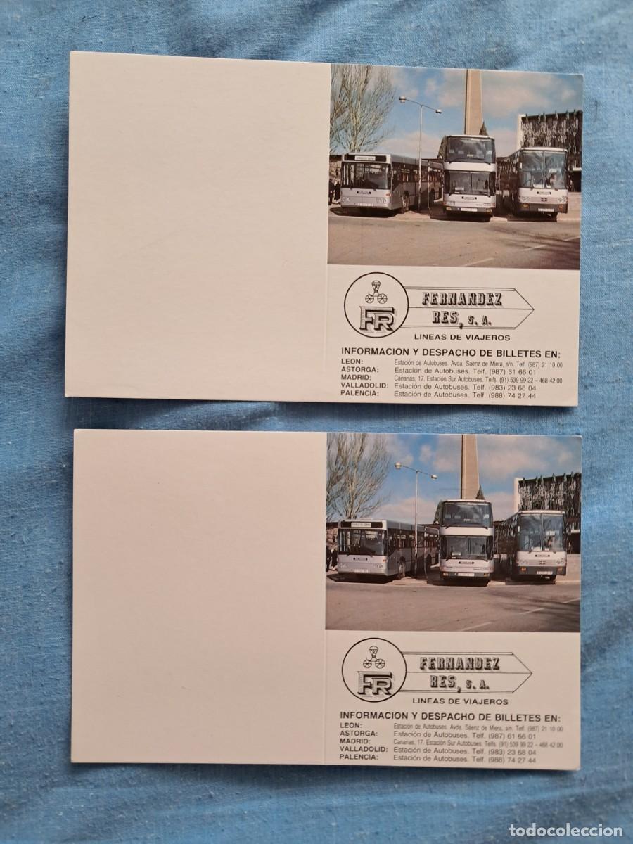 Coleccionismo billetes de transporte: DOS BILLETES IDA Y VUELTA DE LA EMPRESA FERN&Aacute;NDEZ-RES DE LE&Oacute;N DE JULIO DE 1993