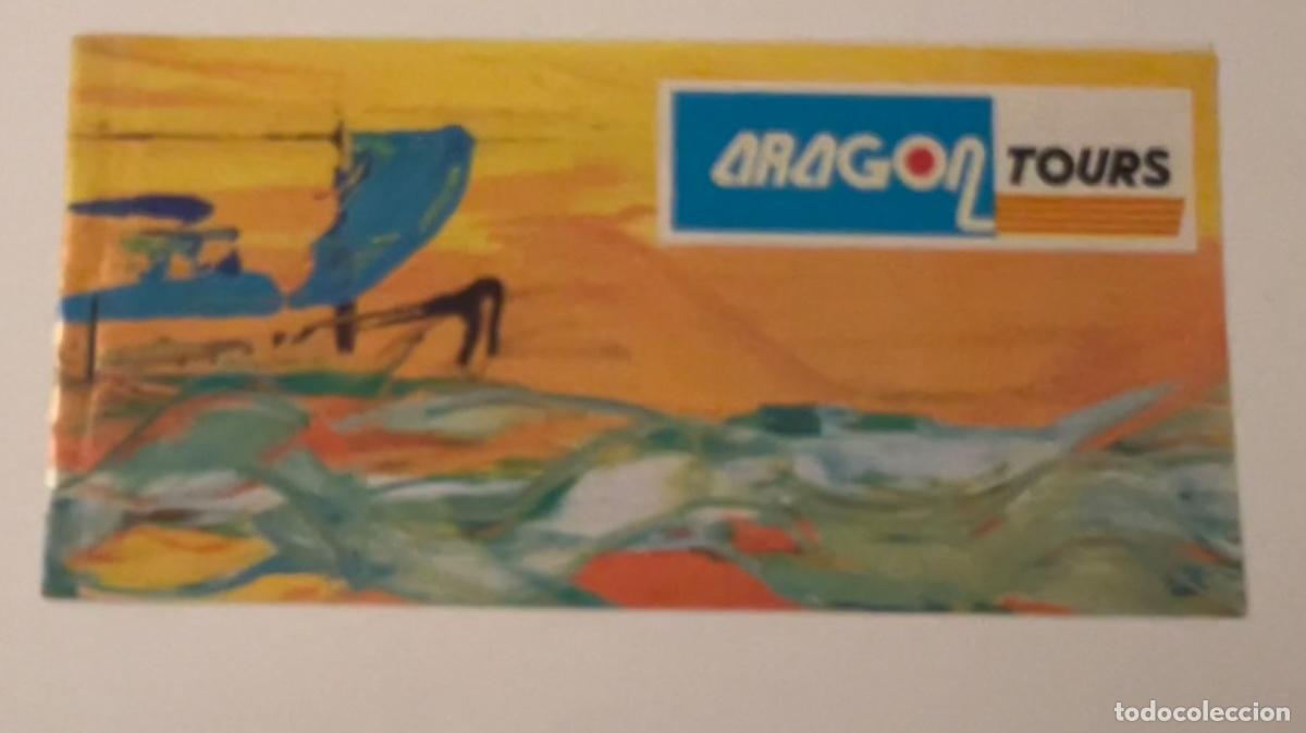 Coleccionismo billetes de transporte: Billete pasajero transporte bus ARAGON TOURS Zaragoza