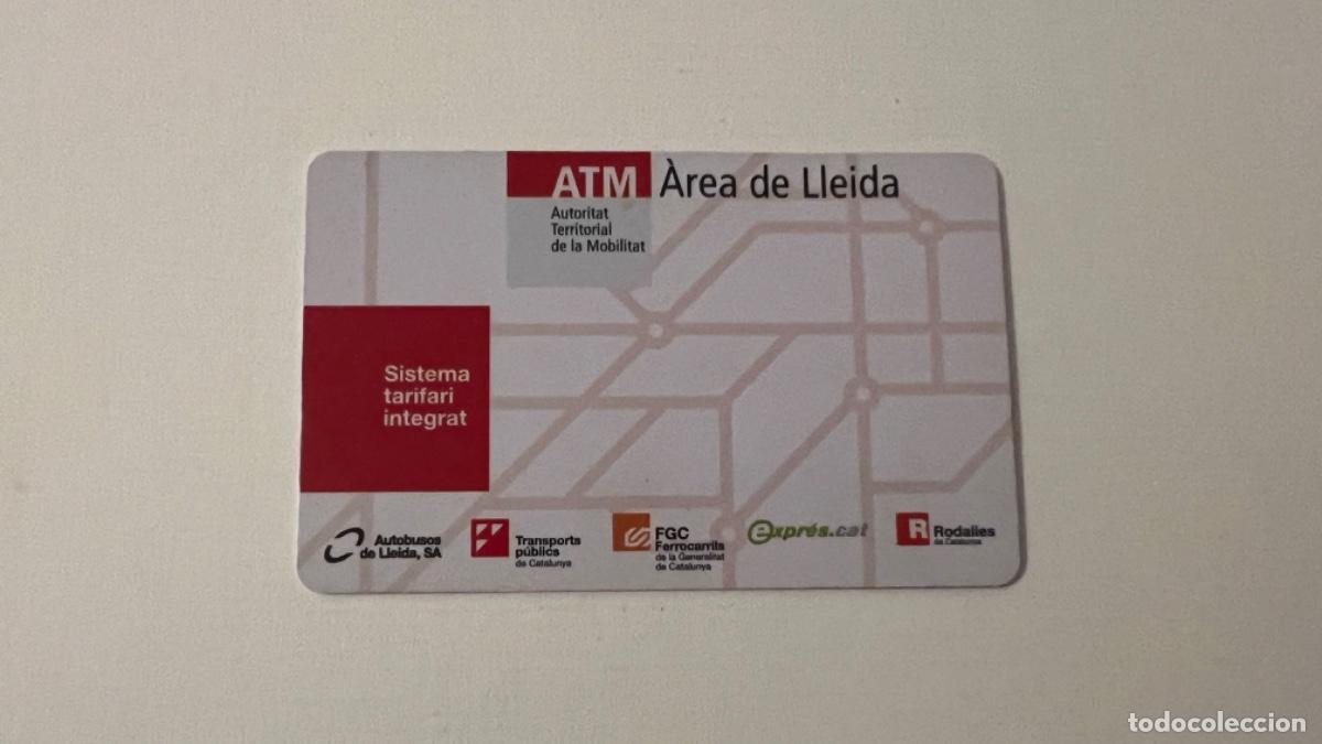 Coleccionismo billetes de transporte: Billete pasajero transporte bus ferrocarril &Aacute;REA DE LLEIDA