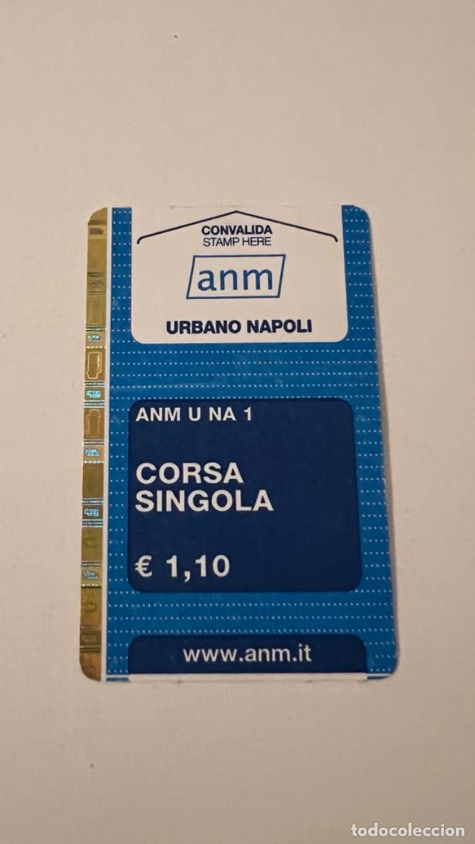 Coleccionismo billetes de transporte: Billete pasajero transporte BUS URBANO N&Aacute;POLES