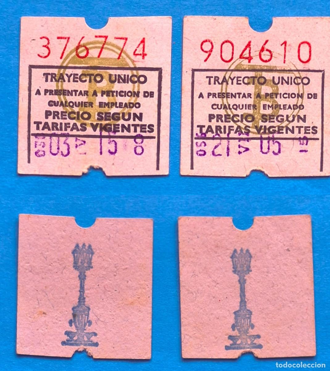 Sammeln von Fahrkarten: billetes Transportes Barcelona &ndash; 376774 - 904610 &ndash; lote 2 billetes