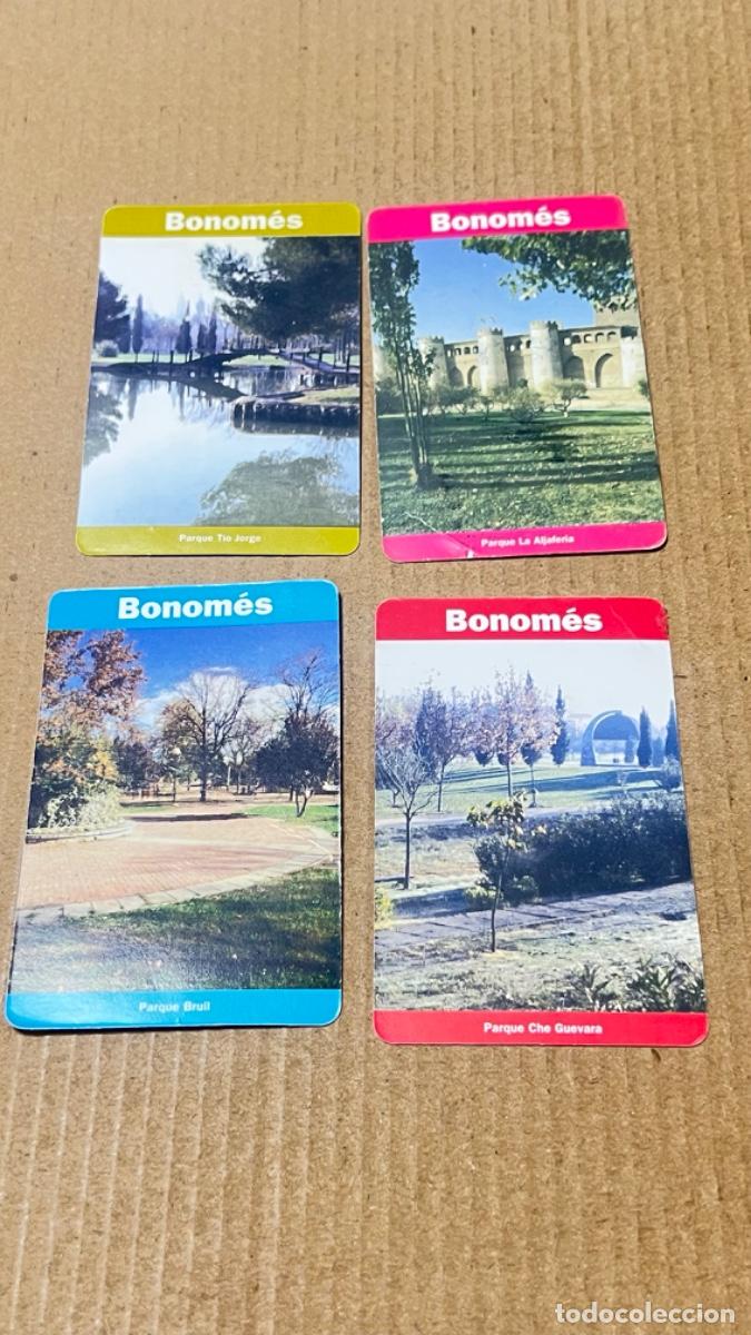 Coleccionismo billetes de transporte: 4 Billetes pasajero transporte bonob&uacute;s tarjetas de viajero bono es ZARAGOZA