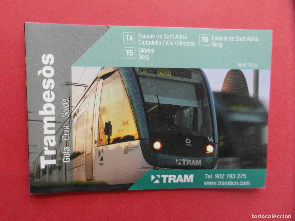 Coleccionismo billetes de transporte: PLANO TRANVIA DE BARCELONA TRAM ABRIL 2010 LINEAS T4 T5 T6