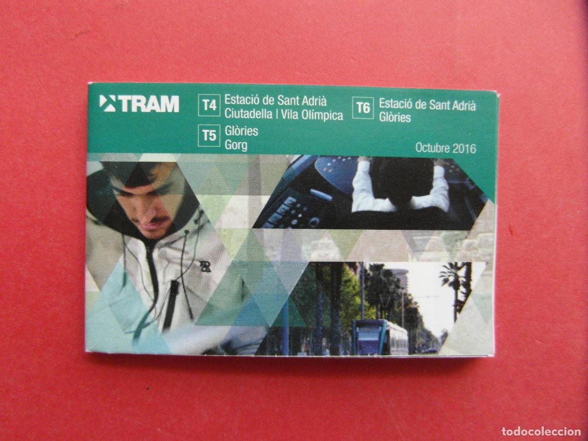 Coleccionismo billetes de transporte: PLANO TRANVIA DE BARCELONA TRAM OCTUBRE 2016 LINEAS T4 T5 T6
