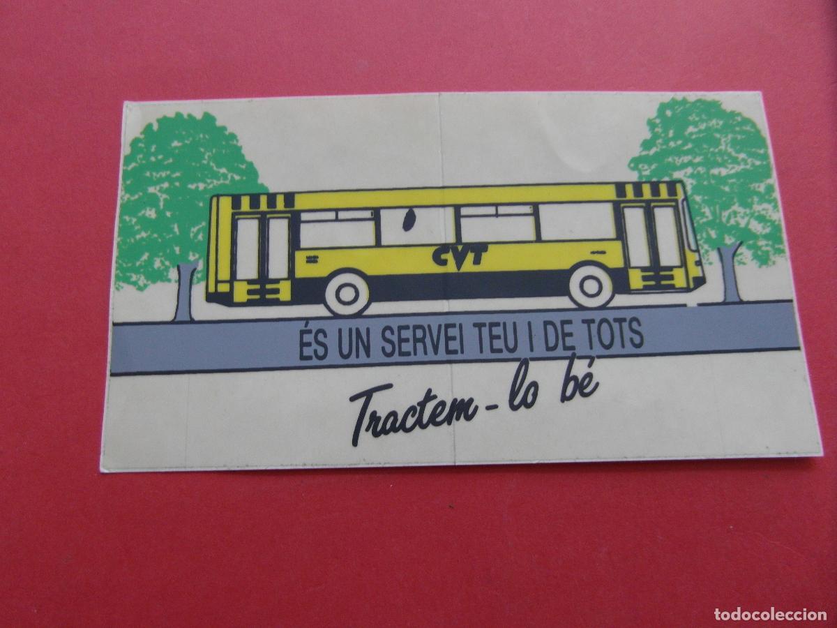 Collectables Transport Tickets: PEGATINA ADHESIVO SIN USAR CONSORCIO VALENCIANO TRANSPORTE VALENCIA COLECCION TRANSPORTE