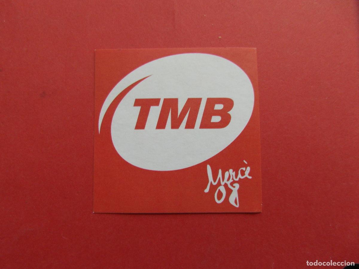 Coleccionismo billetes de transporte: PEGATINA ADHESIVO SIN USAR BARCELONA FIESTA MERCE 2008 METRO AUTOBUS TMB - COL. TRASNPORTE