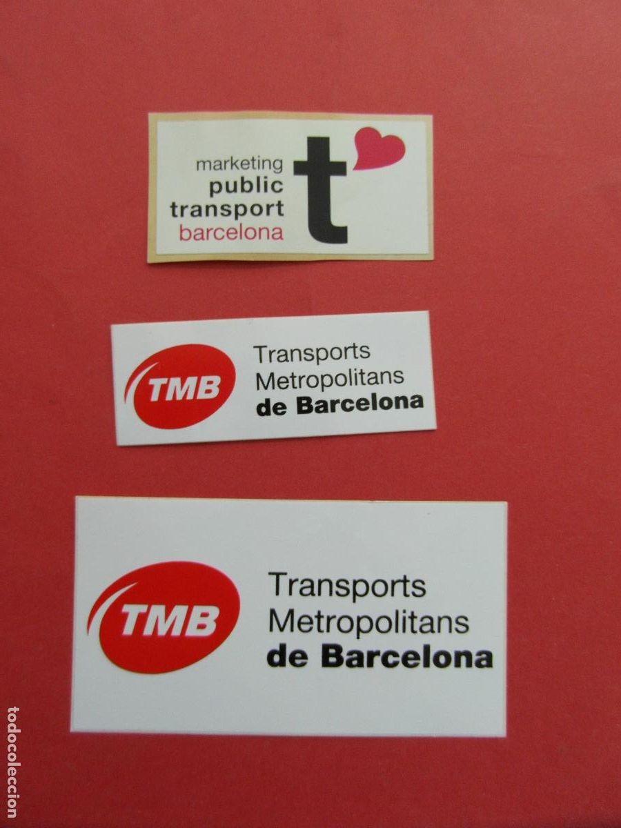 Coleccionismo billetes de transporte: PEGATINA ADHESIVO SIN USAR BARCELONA LOTE 3 METRO AUTOBUS TMB - COL. TRASNPORTE