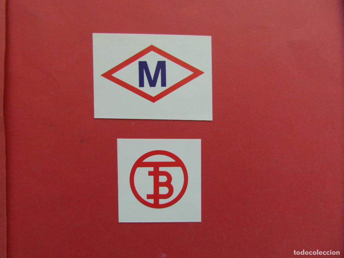 Coleccionismo billetes de transporte: PEGATINA ADHESIVO SIN USAR BARCELONA LOTE 2 METRO AUTOBUS TMB - COL. TRASNPORTE