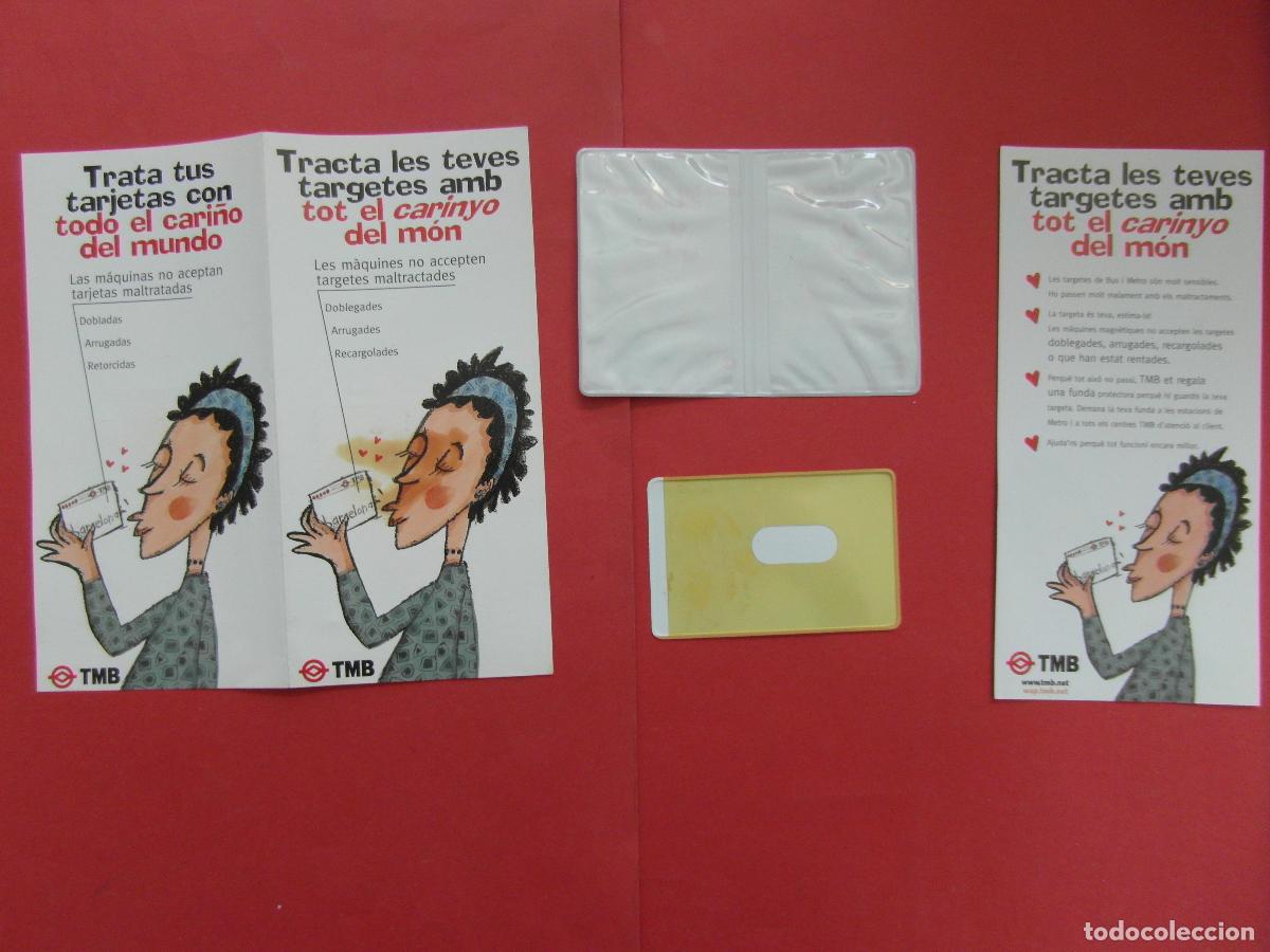 Coleccionismo billetes de transporte: LOTE 2 DIFERENTES PORTA TARJETA + FOLLETO DE TRANSPORTE TMB VER FOTOS- BARCELONA TMB ATM FGC AMB