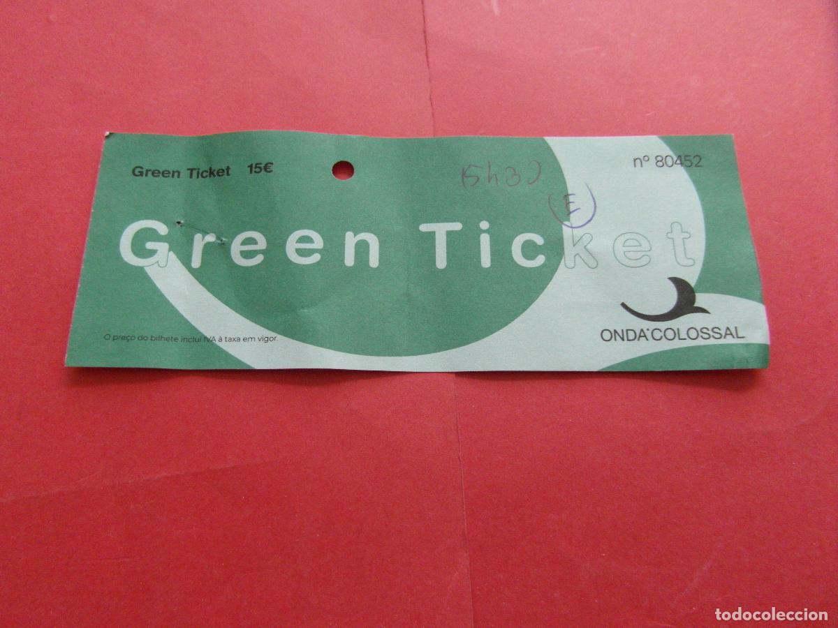 Coleccionismo billetes de transporte: PORTUGAL AVEIRO BILLETE BARCO TURISTICO GREEN TICKET