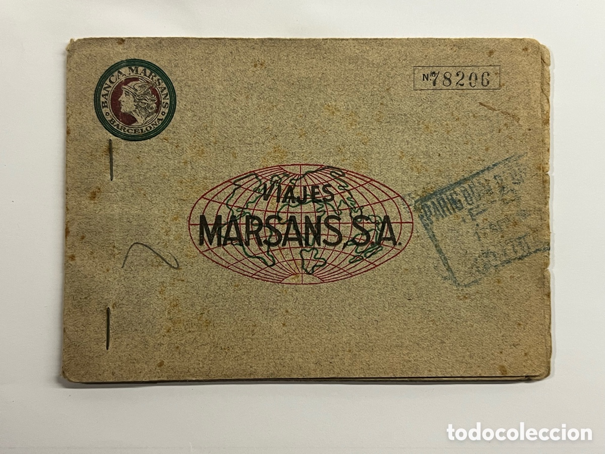 Coleccionismo billetes de transporte: BILLETE TREN.. Viajes Marsans.. Francia - Barcelona (a.1929)