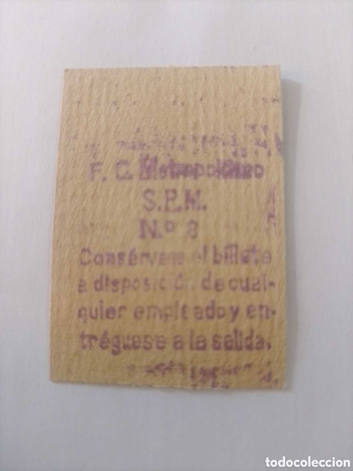 Coleccionismo billetes de transporte: Billete metro Barcelona - Rocafort.