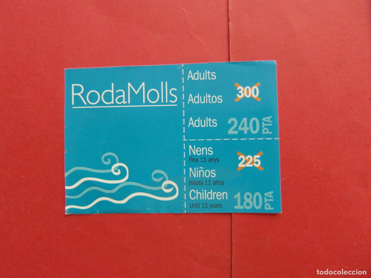 Coleccionismo billetes de transporte: REF: BCN100 - COL. BARCELONA 1 VALE DESCUENTO RODAMOLLS BARCELONA -LEE
