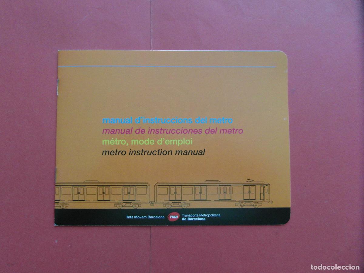 Coleccionismo billetes de transporte: REF: BCN100 - COL. BARCELONA METRO HISTORIA MANUAL INSTRUCCIONES 12 PAGINAS -LEEINT