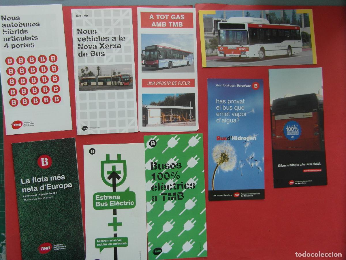 Coleccionismo billetes de transporte: EF: BCN100 - COL. BARCELONA FOLLETOS AUTOBUSES GAS GNC HIDROGENO RRR Y OTROS VER FOTOS -LEEINT