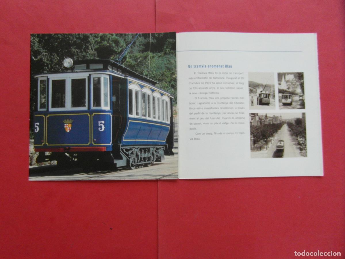 Coleccionismo billetes de transporte: REF: BCN100 - COL. BARCELONA FOLLETO HISTORICO VIVE TRANVIA BLAU AZUL FUNICULAR TELEFERICO LINEA 100