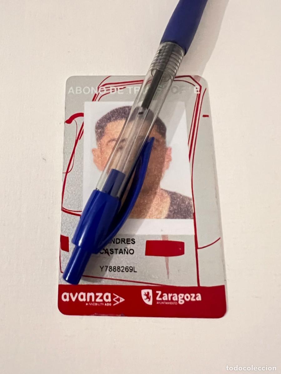 Coleccionismo billetes de transporte: Tarjeta abono bus tranv&iacute;a transporte ZARAGOZA