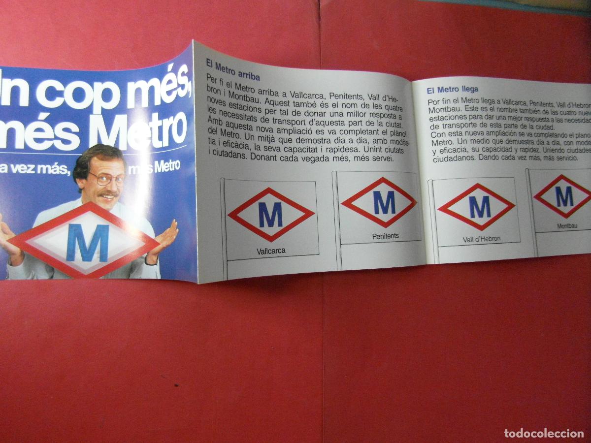 Collezionismo Biglietti di trasporto: REF: BCN100 - COL. BARCELONA METRO LINEA 3 PROLONGACION VALLCARCA VALL D'HEBRON MONTBAU PENITENTS