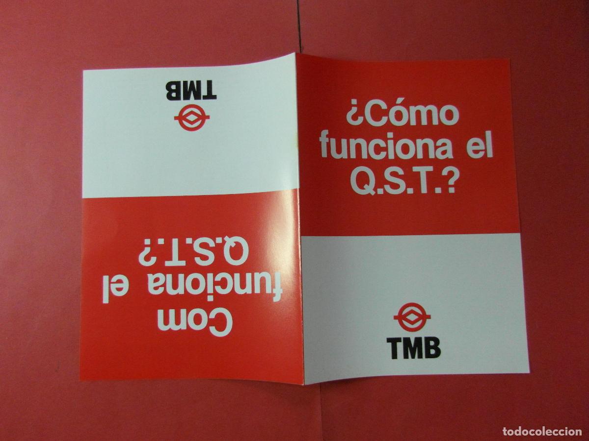 Coleccionismo billetes de transporte: REF: BCN100 - COL. BARCELONA FOLLETO QUE ES EL Q.S.T. AUTOBUS -LEEINT