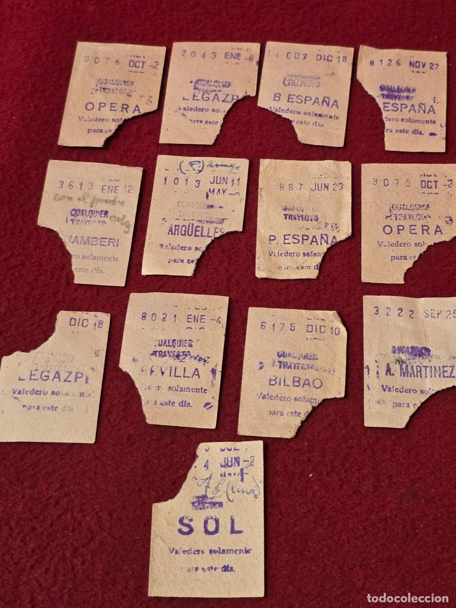 Coleccionismo billetes de transporte: LOTE BILLETES METRO DE MADRID