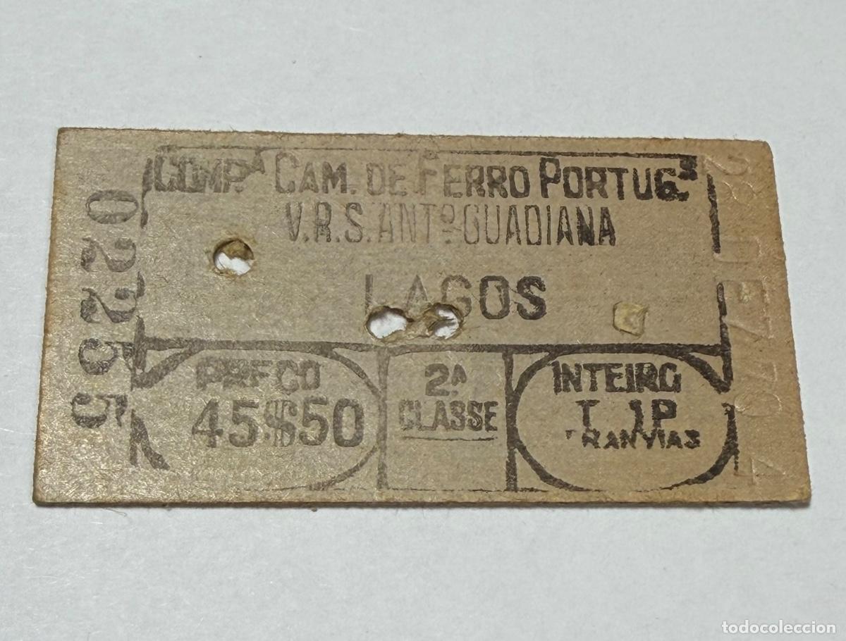 Coleccionismo billetes de transporte: ANTIGUO BILLETE TREN FERROCARRIL TIPO EDMONDSON - PORTUGAL