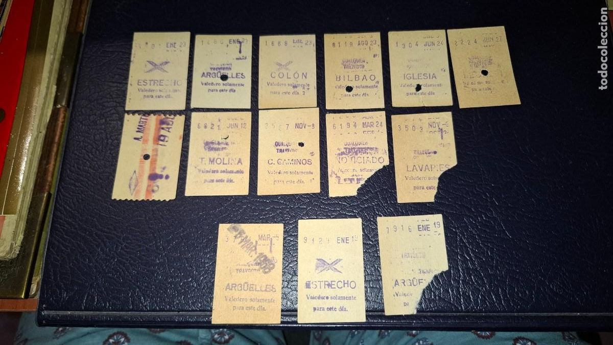 Coleccionismo billetes de transporte: 14 billetes metro. A&ntilde;os 60?