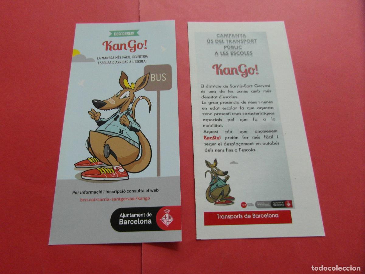 Coleccionismo billetes de transporte: REF: BCN100 - COL. BARCELONA 2 FOLLETO NUEVA TARJETA KANGOO -LEEINT