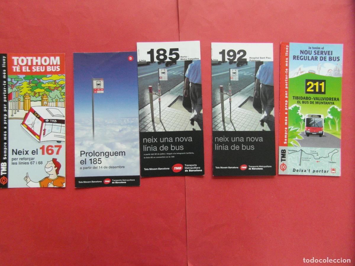Coleccionismo billetes de transporte: REF: BCN100 BARCELONA AUTOBUSES 5 TRIPTICO 167 (67 68) 185 192 211 PLANO PARADAS HORARIO LEEINT