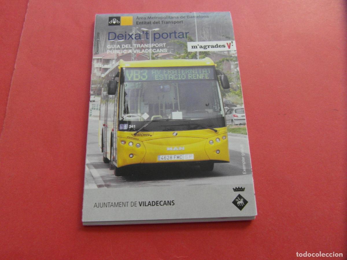 Coleccionismo billetes de transporte: REF: BCN100 1 PLANO TRASNPORTE GUIA VILADECANS 2009 - BARCELONA LEEINT