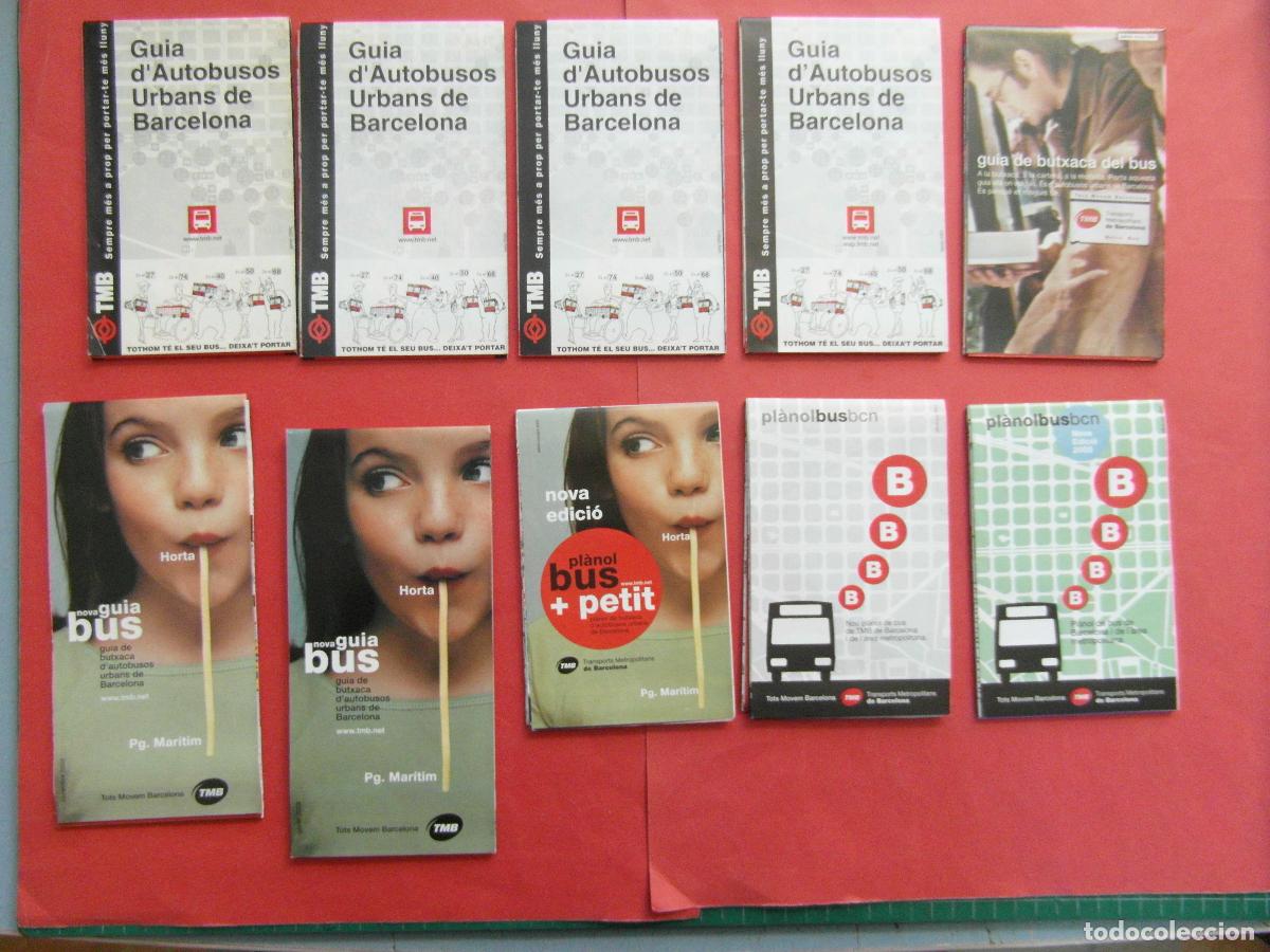 Coleccionismo billetes de transporte: REF: BCN100 10 PLANO TRANSPORTE TMB BARCELONA - DIFERENTES EDICIONES DESDE 01/2000 A 06/2005 LEEINT
