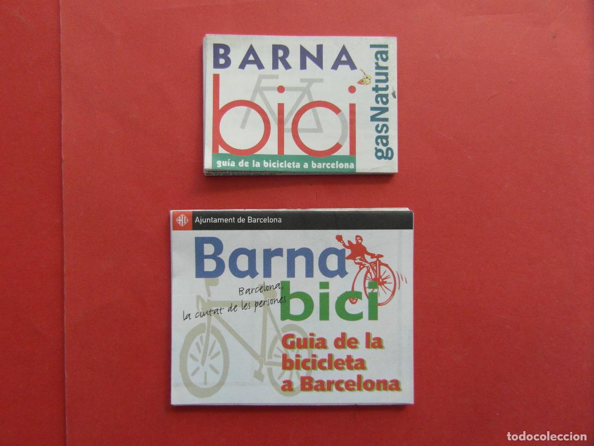 Coleccionismo billetes de transporte: REF: BCN100 2 PLANO GUIA BARNA BICI BICICLETA BARCELONA - LEEINT
