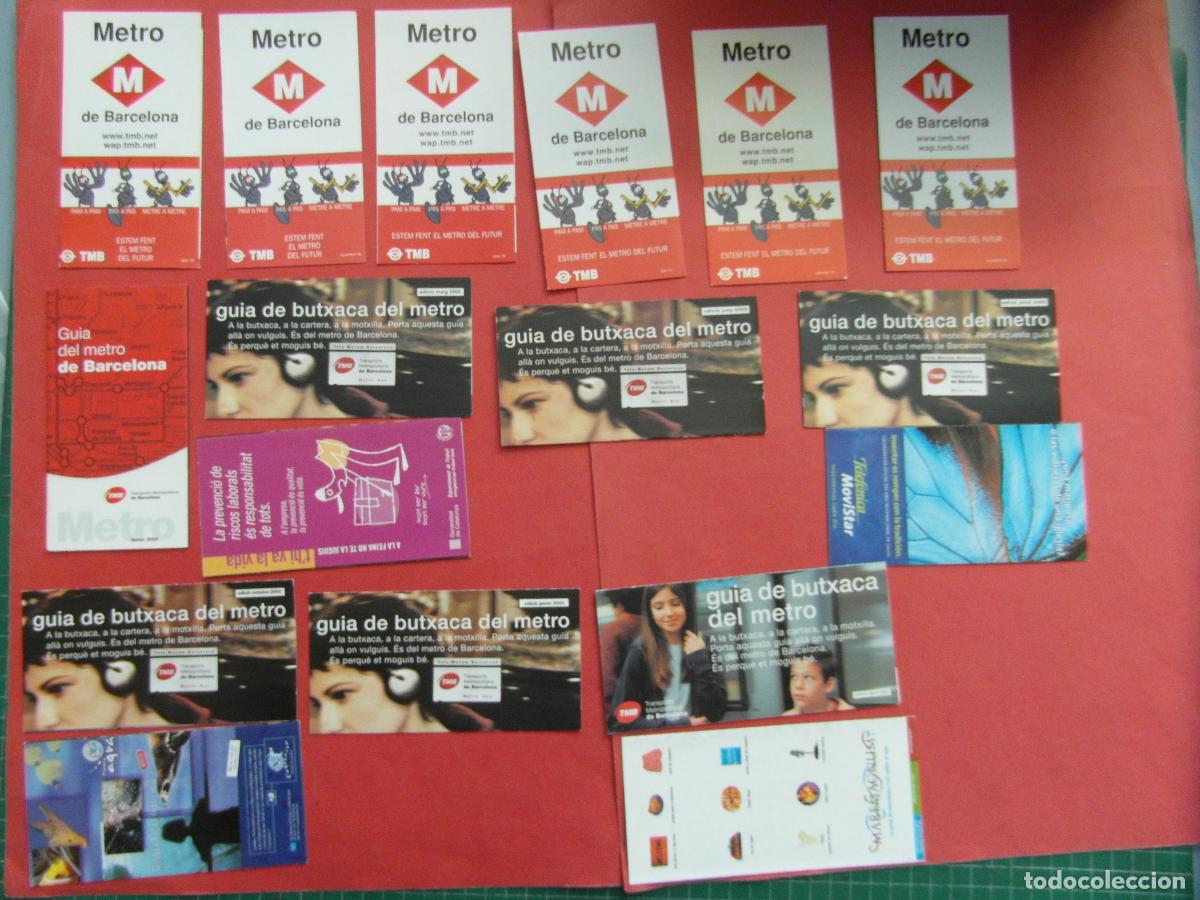 Coleccionismo billetes de transporte: REF: BCN100 17 PLANO DIFERENTE METRO DE BARCELONA - 08/2000 HASTA 04/2003 - LEERINT