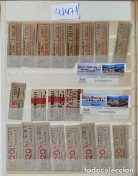 Coleccionismo billetes de transporte: Interesante lote de 800 Billetes de Transportes de diversas &eacute;pocas, muchos de Barcelona.